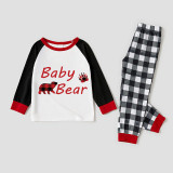 Christmas Matching Family Pajamas Papa Mama and Baby Bear Family Red Pajamas Set