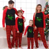 Christmas Matching Family Pajamas Dinosaur Rawr Fala Red Pajamas Set