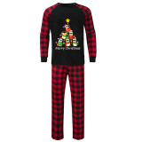 Christmas Matching Family Pajamas Penguins Tree Merry Christmas Black Pajamas Set