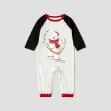 Christmas Matching Family Pajamas Christmas String Light Bear Red Pajamas Set