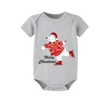 Christmas Matching Family Pajamas Skating Bear Merry Christmas Blue Pajamas Set