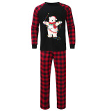 Christmas Matching Family Pajamas Christmas String Light Bear Black Pajamas Set