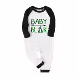 Christmas Matching Family Pajamas Papa Mama and Baby Bear Green Pajamas Set
