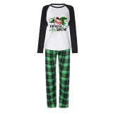 Christmas Matching Family Pajamas Dachshund Through the Snow Plaids Green Pajamas Set