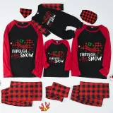 Christmas Matching Family Pajamas Dachshund Through the Snow Plaids Red Pajamas Set
