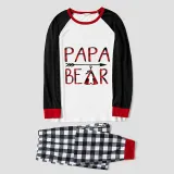 Christmas Matching Family Pajamas Papa Mama and Baby Bear Red Pajamas Set