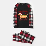 Christmas Matching Family Pajamas Dachshund Through the Snow Red Pajamas Set