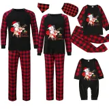 Christmas Matching Family Pajamas Merry Christmas Penguin Deer Black Pajamas Set