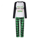 Christmas Matching Family Pajamas Funny Penguins It's a Jolly Holiday Green Pajamas Set