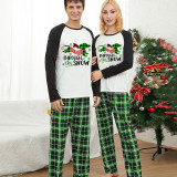 Christmas Matching Family Pajamas Dachshund Through the Snow Plaids Green Pajamas Set