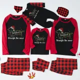 Christmas Matching Family Pajamas Dachshund Through the Snow Points Red Pajamas Set