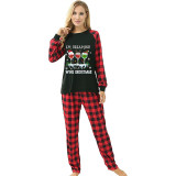Christmas Matching Women Pajamas I am Dreaming of A Wine Christmas Female Black Pajamas Set