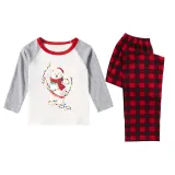 Christmas Matching Family Pajamas Christmas String Light Bear White Pajamas Set
