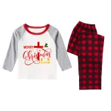 Christmas Matching Family Pajamas Devout Christians Merry Christmas Plaids Pants Pajamas Set