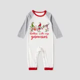 Christmas Matching Family Pajamas Rollin' with My Three Gnomies White Pajamas Set