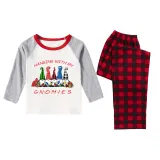 Christmas Matching Family Pajamas Hanging with My Friends Gnomies White Pajamas Set