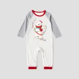 Christmas Matching Family Pajamas Christmas String Light Bear White Pajamas Set