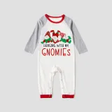 Christmas Matching Family Pajamas Sitting Gnimoes White Pajamas Set