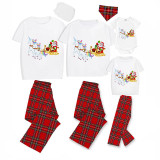 Christmas Matching Family Pajamas Unicorn Santa Short Black Pajamas Set