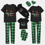 Christmas Matching Family Pajamas Merry Christmas Y'll Short Black Pajamas Set