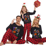 Halloween Family Matching Pajamas Horror Trick Or Treat Happy Halloween Black Pajamas Set