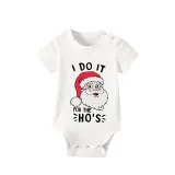 Christmas Matching Family Pajamas I Do It For HO'S Short Black Pajamas Set