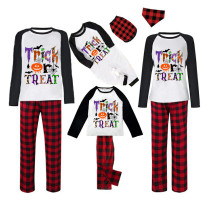 Halloween Family Matching Pajamas Horror Bat Trick Or Treat Happy Halloween Black Pajamas Set