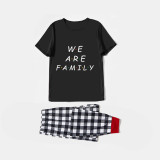 Christmas Matching Family Pajamas We Are Family Black Short Pajamas Set