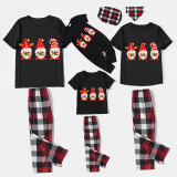 Christmas Matching Family Pajamas HO HO HO Gnomies Black Short Pajamas Set