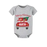 Christmas Matching Family Pajamas Merry Cristmas Y'll Gnomies Car Gray Short Pajamas Set