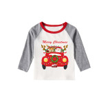 Christmas Matching Family Pajamas Merry Christmas Santa Gift Truck Reindeer Pants Pajamas Set