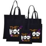 Halloween Eco Friendly The Skull Crew Handle Canvas Bottomless Tote Bag
