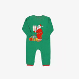 Christmas Matching Family Pajamas Funny Missing Elf Call Santa Green Stripes Pajamas Set