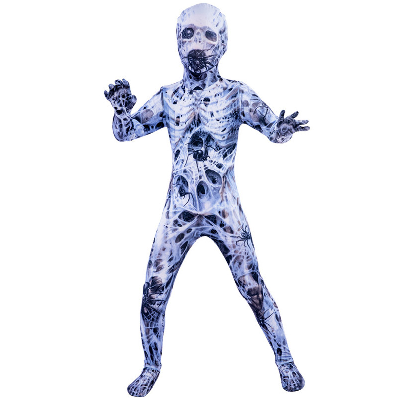 Halloween Spider Morph Suits Mutant Scary Clowns Costume Cosplay