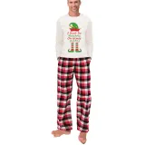 Couple Matching Christmas Pajamas Christmas Elf Loungwear White Pajamas Set