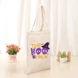 Halloween Eco Friendly The Skull Crew Handle Canvas Bottomless Tote Bag