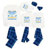 Christmas Matching Family Pajamas This is My Happy Hanukkah Blue Pajamas Set