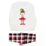 Couple Matching Christmas Pajamas Christmas Elf Loungwear White Pajamas Set