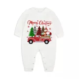 Christmas Matching Family Pajamas Christmas Gift Truck Green Pajamas Set