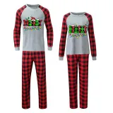 Couple Matching Christmas Pajamas Merry Bright Loungwear White Pajamas Set