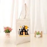 Halloween Eco Friendly Midnight Castles Handle Canvas Bottomless Tote Bag