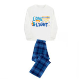 Christmas Matching Family Pajamas Happy Hanukkah Love and Light Blue Pajamas Set