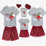 Christmas Matching Family Pajamas Funny Santa How Snowflakes are Really Made Short Pajamas Set