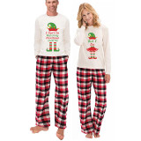 Couple Matching Christmas Pajamas Christmas Elf Loungwear White Pajamas Set