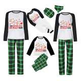 Christmas Matching Family Pajamas Funny Flying Reindeer Snowflakes are Really Made Green Pajamas Set