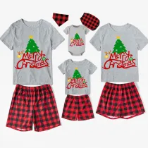 Christmas Matching Family Pajamas Christmas Tree Short Pajamas Set