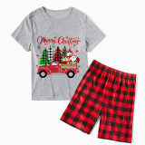Christmas Matching Family Pajamas Christmas Gift Truck Short Pajamas Set