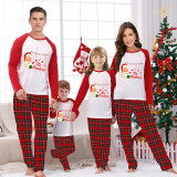 Christmas Matching Family Pajamas Funny No Peeking Santa Ornament Gray Pajamas Set