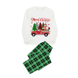 Christmas Matching Family Pajamas Christmas Gift Truck Green Pajamas Set