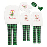 Christmas Matching Family Pajamas Snowflake Rocking Around The Christmas Tree Green Pajamas Set
